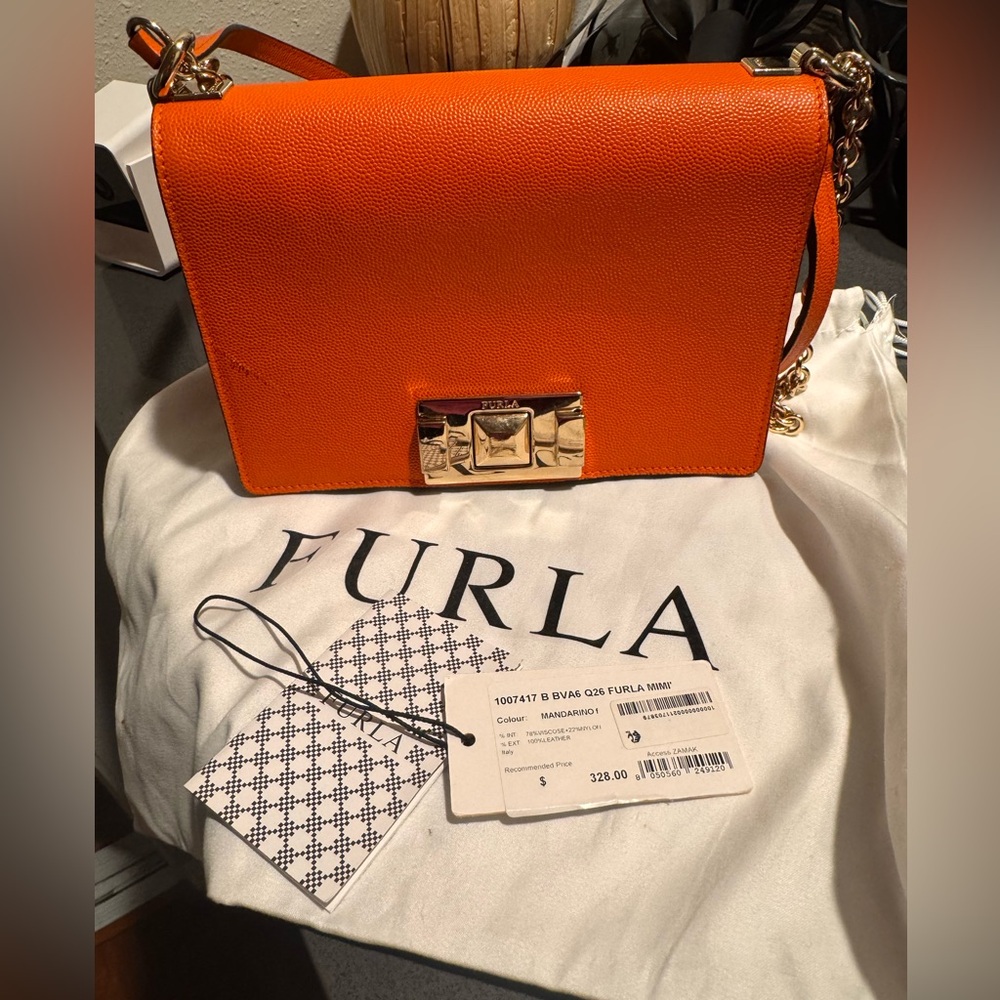 Furla Vibrant Orange Mini Bag